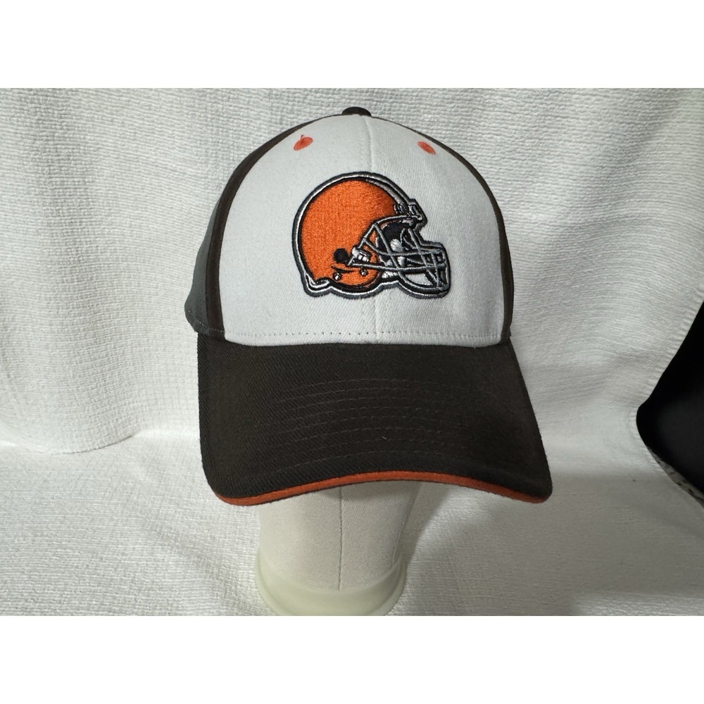 Reebok Brown White Orange Football Helmet Trucker Cap